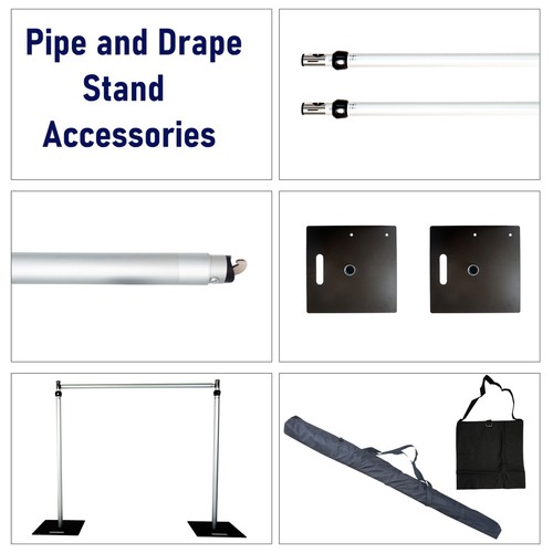 Telescopic pipe and drape - pipe,