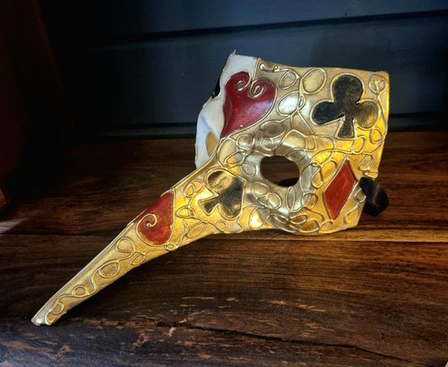 Vintage papier mache venetian - papier,