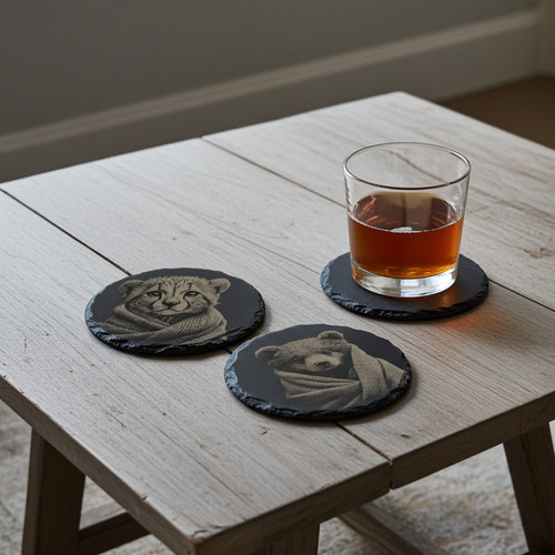 Set slate coasters - set, 4,