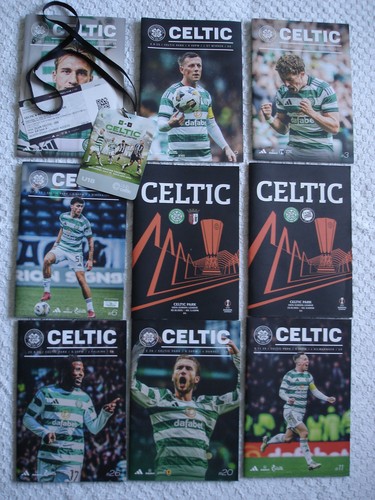 Celtic football programmes - football,