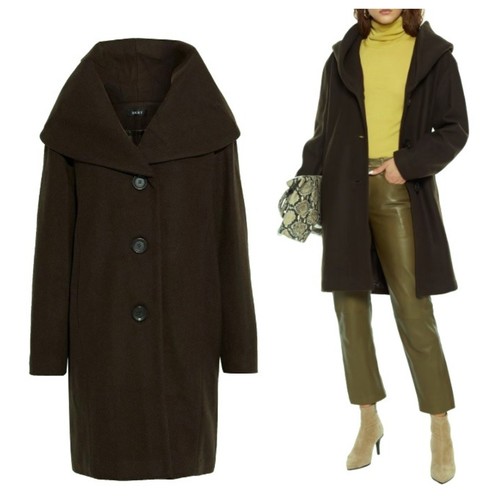 New dkny coat jacket wool - coat,