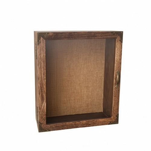 Wooden display box with clear - display,