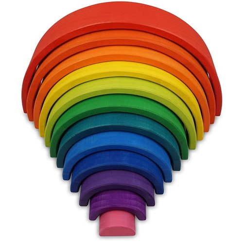 Wooden arches rainbow - wooden, rainbow/wooden