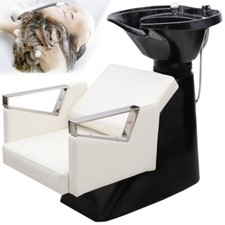 Backwash Salon Hair Chair Sink Shampoo Barber Hairdressing Back Washing Black