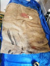  Hessian Sack Sacks genuine H .S. U. J. I jumbo peanuts rare with label peg rug