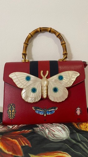 Gucci calfskin bamboo web - gucci,