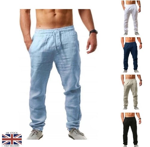 Mens casual linen pants - mens,