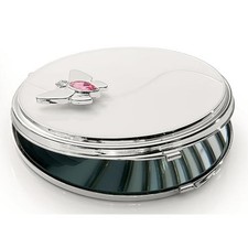Silver options compact mirror - compact,