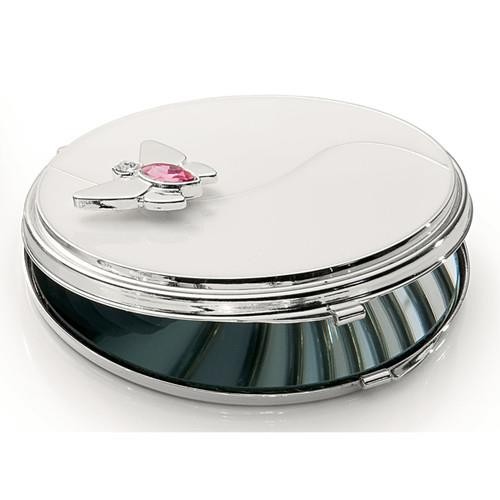 Silver options compact mirror - compact,