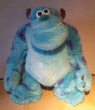 Disney Store Authentic Sulley Sully Monsters Inc 12” Plush Bear Stuffed Toy 