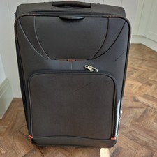 Samsonite Soft Suitcase Large Luggage Wheeled Telescopic Handle Black Grey