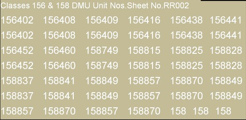 Gauge waterslide transfers - oo,