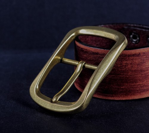 Retro brass classic pin belt - brass,