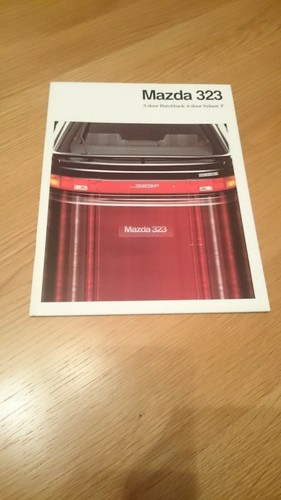 Mazda 323 market brochure - market,