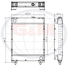 Radiator for SDMO GENERATOR