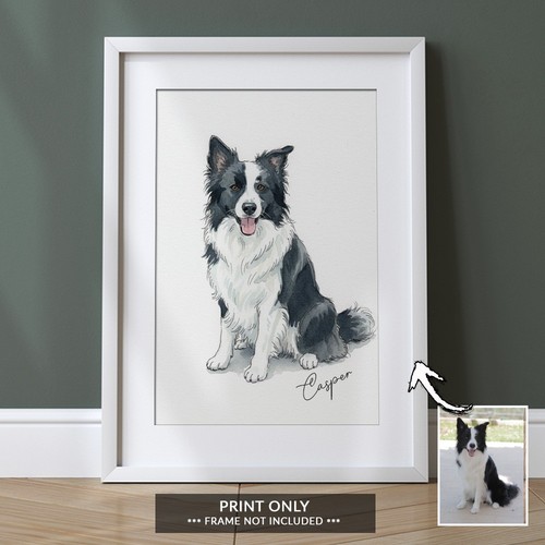 Personalised pet portrait - personalised,