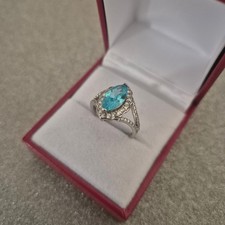 Created Aquamarine & diamond