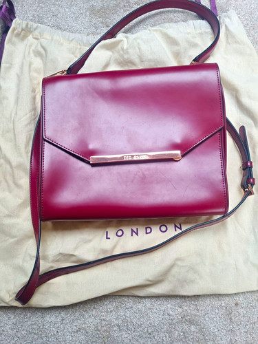 Ted baker burgundy leather - burgundy,