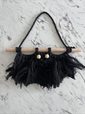 Bat Macrame Wall Hanging/ Halloween Decor /gourdgous Item