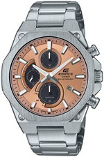 CASIO Edifice Solar Chrono Men's Watch Steel/Hazelnut Brown EFS-S570D-5AUEF
