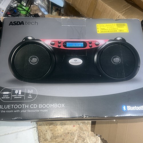 Asda tech bluetooth boombox - asda,