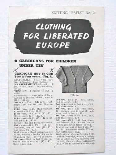 Clothing for liberated europe - clothing,