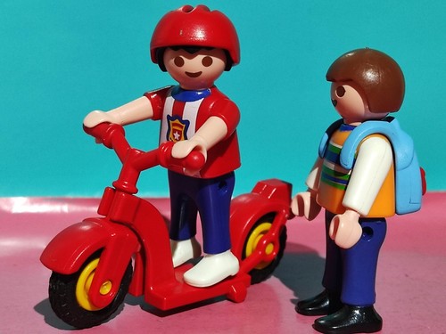 Playmobil figures kids scooter - figures,