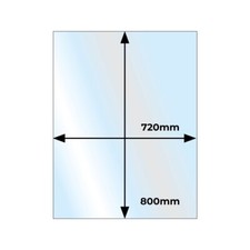 Glass Hearth Rectangular Small