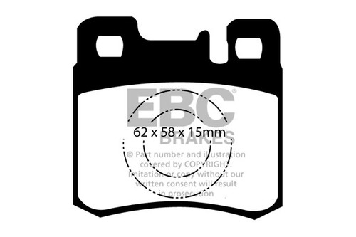 Ebc redstuff rear brake - rear, pads