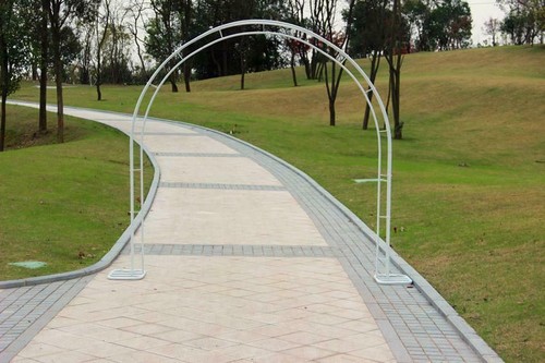 Moon gate wedding party walk - moon,