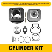 2X 70cc Cylinder Head Piston