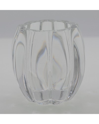 Heavy clear crystal tealight - clear,