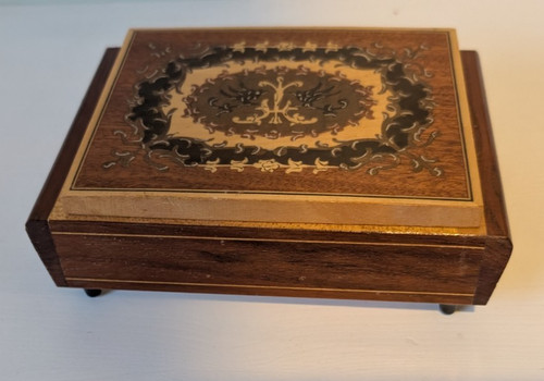 Vintage wooden marquetry - vintage,