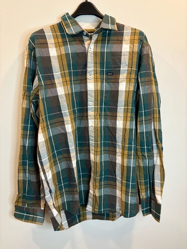 Rvca plaid long sleeve - rvca, button
