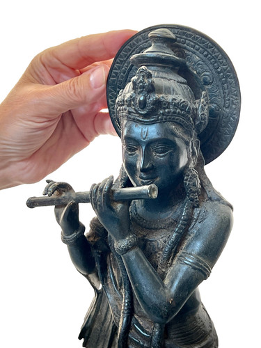 Antique bronze krishna - antique,