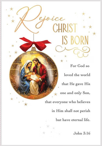 Open religious nativity - open, bauble