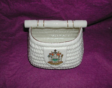 Large GOSS Crested China JERSEY FISH BASKET. SOUTH SHIELDS Crest.