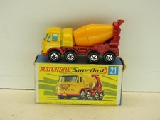 LESNEY MATCHBOX SUPERFAST NO21 FODEN MIXER TRUCK EXCELLENT BOXED (L733)