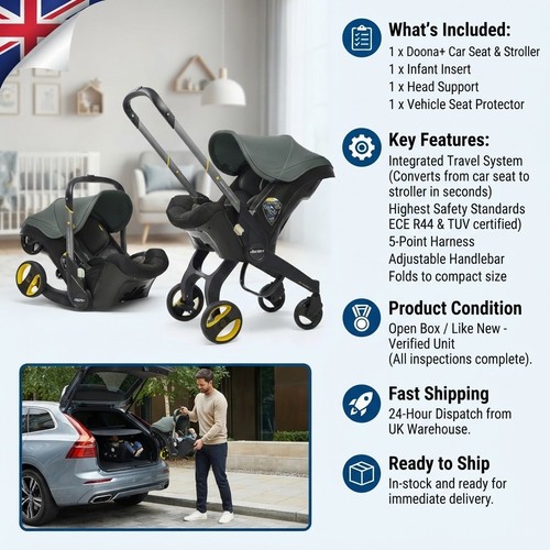 Luxury slate green baby car - luxury,