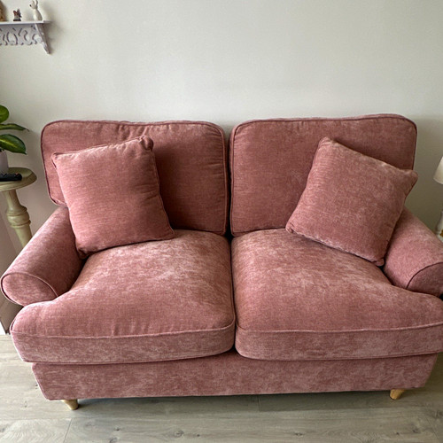 Rosedale pink velvet seater - velvet,