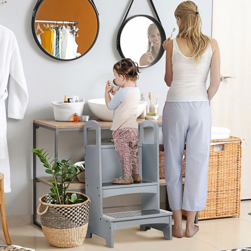 Kids wooden step stool mini - kids,