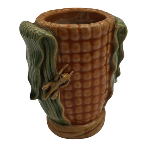Ceramic grasshopper corn - grasshopper, cob