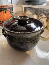 Vintage Stoneware Lidded Pot