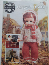 Vintage Sirdar "Guys and Dolls" Knitting Pattern booklet ( 9 patterns) No H 117