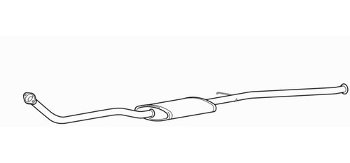 Front exhaust pipe - front, silencer