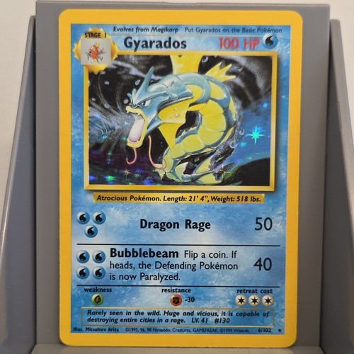 Pokémon gyarados base set - pokémon,