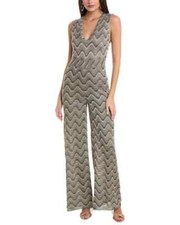 M Missoni Gray Wave Pattern Jumpsuit Women's Medium NWT