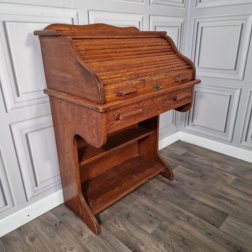 Antique roll top desk - top,