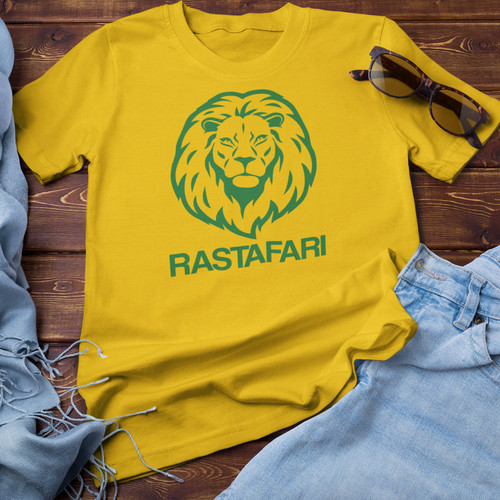 Rastafari lion shirt - rastafari, t-shirt