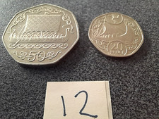 RARE 50P COIN AND 20P COIN